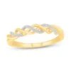 Diamond Anniversary Ring 1/10 Ct Tw 10K Yellow Gold