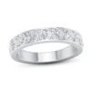 Diamond Anniversary Ring 1 Ct Tw 14K White Gold