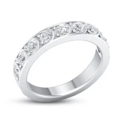 Diamond Anniversary Ring 1 Ct Tw 14K White Gold -Vrai shop V 533329506 3 800