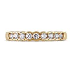 Diamond Anniversary Ring 1/3 Ct Tw In 14K Yellow Gold -Vrai shop V 533357707 2 800