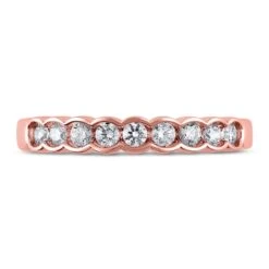 Diamond Anniversary Ring 1/3 Ct Tw In 14K Rose Gold -Vrai shop V 533358305 2 800