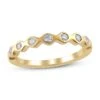 Diamond Anniversary Ring 1/5 Ct Tw In 10K Yellow Gold