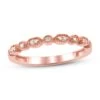 Diamond Anniversary Ring 1/15 Ct Tw In 10K Rose Gold