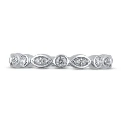Diamond Anniversary Ring 1/4 Ct Tw In 10K White Gold -Vrai shop V 533361109 2 800