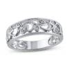 Diamond Anniversary Ring 1/20 Ct Tw In 10K White Gold