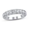 Diamond Anniversary Ring 1 Ct Tw In 14K White Gold