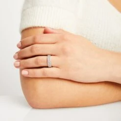 Diamond Anniversary Ring 1/3 Ct Tw 10K White Gold 7 Diamond Anniversary Ring 1/3 Ct Tw 10K White Gold -Vrai shop V 533411601 6 800