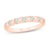 Diamond Anniversary Ring 1/3 Ct Tw Round-cut 10K Rose Gold