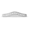 Diamond Contour Ring 1/5 Ct Tw Round-cut 14K White Gold