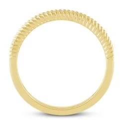 Diamond Anniversary Ring 1/5 Ct Tw Round-cut 10K Yellow Gold -Vrai shop V 533436907 2 800