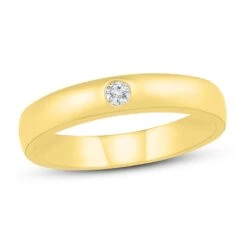 Diamond Anniversary Ring 1/20 Ct Tw 10K Yellow Gold