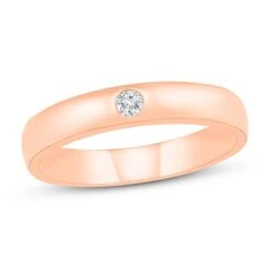 Diamond Anniversary Ring 1/20 Ct Tw 10K Rose Gold