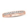 Diamond Anniversary Ring 1/6 Ct Tw Round-cut 10K Rose Gold
