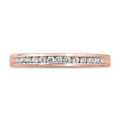 Diamond Anniversary Ring 1/6 Ct Tw Round-cut 10K Rose Gold -Vrai shop V 533459905 2 800