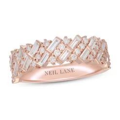Neil Lane Bridal Diamond Anniversary Band 1 Carat Tw 14K Rose Gold