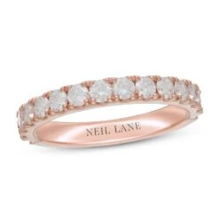 Neil Lane Diamond Anniversary Band 1 Ct Tw 14K Rose Gold