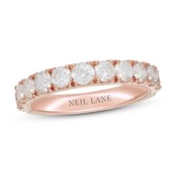 Neil Lane Diamond Anniversary Band 1-1/2 Ct Tw 14K Rose Gold
