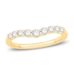 Diamond Anniversary Band 1/2 Ct Tw Round-cut 14K Yellow Gold
