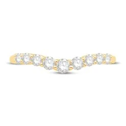 Diamond Anniversary Band 1/2 Ct Tw Round-cut 14K Yellow Gold -Vrai shop V 533509903 2 800