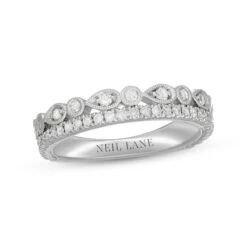 Neil Lane Diamond Anniversary Band 1/2 Ct Tw Round-cut 14K White Gold