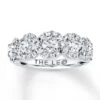 THE LEO Diamond Ring 1-1/2 Ct Tw Round-cut 14K White Gold