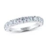 THE LEO Diamond Anniversary Ring 1-1/2 Ct Tw Round-cut 14K White Gold