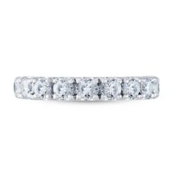 THE LEO Diamond Anniversary Ring 1-1/2 Ct Tw Round-cut 14K White Gold -Vrai shop V 580739504 2 800