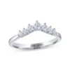 THE LEO Diamond Anniversary Band 1/3 Ct Tw Round-cut 14K White Gold