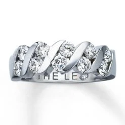 Previously Owned THE LEO Diamond Ring 1 Ct Tw Round-cut 14K White Gold