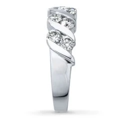 Previously Owned THE LEO Diamond Ring 1 Ct Tw Round-cut 14K White Gold -Vrai shop V 882277104 2 800