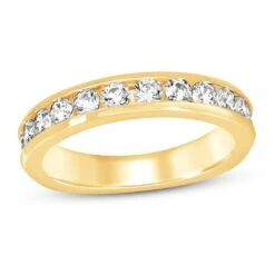 Previously Owned Diamond Anniversary Band 1 Ct Tw Round-cut 10K Yellow Gold
