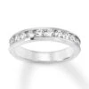 Previously Owned Diamond Anniversary Band 1 Ct Tw Round-cut 10K White Gold