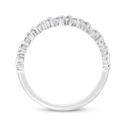 Previously Owned Neil Lane Bridal Diamond Anniversary Band 1 Ct Tw Baguette & Round-cut 14K White Gold -Vrai shop V 884455700 2 800