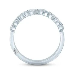 Previously Owned Monique Lhuillier Bliss Diamond Wedding Band 1/2 Ct Tw Marquise & Round-cut 18K White Gold 6 Previously Owned Monique Lhuillier Bliss Diamond Wedding Band 1/2 Ct Tw Marquise & Round-cut 18K White Gold -Vrai shop V 885670707 2 800