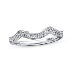 Previously Owned Neil Lane Wedding Band 1/8 Ct Tw Round-cut Diamonds 14K White Gold - Size 4