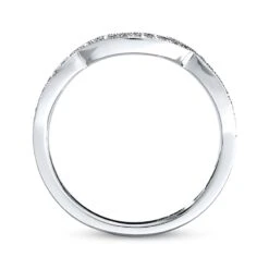 Previously Owned Neil Lane Wedding Band 1/8 Ct Tw Round-cut Diamonds 14K White Gold - Size 4 -Vrai shop V 885788101 2 800