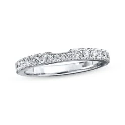 Previously Owned Neil Lane Wedding Band 1/2 Ct Tw Round-cut Diamonds 14K White Gold - Size 8.5