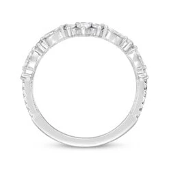 Previously Owned Neil Lane Diamond Anniversary Band 1/2 Ct Tw Marquise, Pear & Round-cut 14K White Gold -Vrai shop V 885804803 2 800