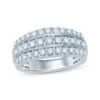 Previously Owned Diamond Anniversary Ring 1 Ct Tw Round-cut 10K White Gold