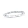 Previously Owned THE LEO First Light Diamond Wedding Band 1/5 Ct Tw Round-cut 14K White Gold