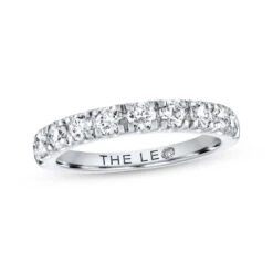 Previously Owned THE LEO Diamond Wedding Band 1 Ct Tw Round-cut 14K White Gold