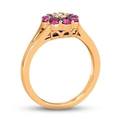 Le Vian Diamond & Ruby Ring 1/20 Ct Tw Diamonds 14K Strawberry Gold 6 Le Vian Diamond & Ruby Ring 1/20 Ct Tw Diamonds 14K Strawberry Gold -Vrai shop V 910390400 2 800