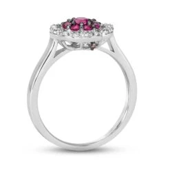 Le Vian Ruby & Diamond Ring 1/10 Ct Tw Diamonds 14K Vanilla Gold -Vrai shop V 910393608 2 800