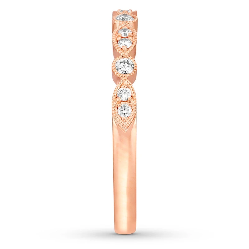 Neil Lane Bridal Wedding Band 1/5 Ct Tw Diamonds 14K Rose Gold 3 Neil Lane Bridal Wedding Band 1/5 Ct Tw Diamonds 14K Rose Gold - Image 3