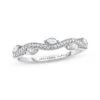 Adrianna Papell Diamond Anniversary Band 1/3 Ct Tw Round/Marquise-cut 14K White Gold