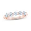 THE LEO First Light Diamond Anniversary Ring 1 Ct Tw Round-cut 14K Rose Gold