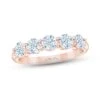 THE LEO First Light Diamond Anniversary Ring 1-1/2 Ct Tw 14K Rose Gold