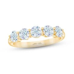 THE LEO First Light Diamond Anniversary Band 1-1/2 Ct Tw 14K Yellow Gold